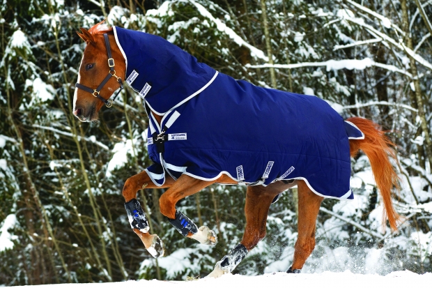 Abverkauf!!! Horseware Rambo Original Halsteil 150 g Füllung navy silver M