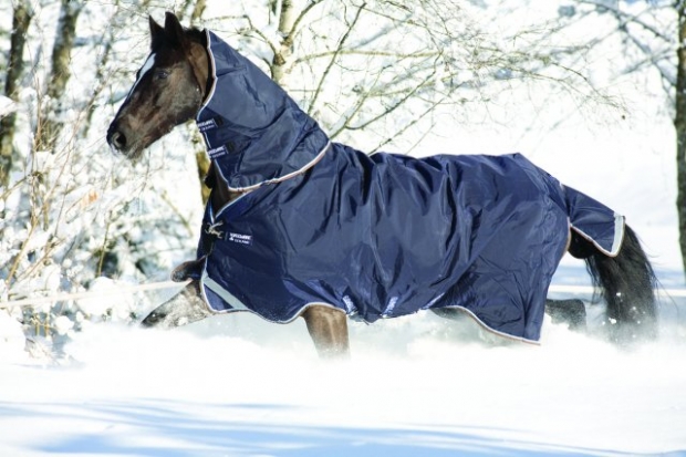 Horseware Rambo DUO Weidedecke mit Halsteil 2 in 1 blau (navy)