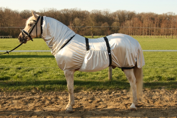 Hafer24 Ekzemerdecke Fliegendecke Master -  Farbe grau- silber
