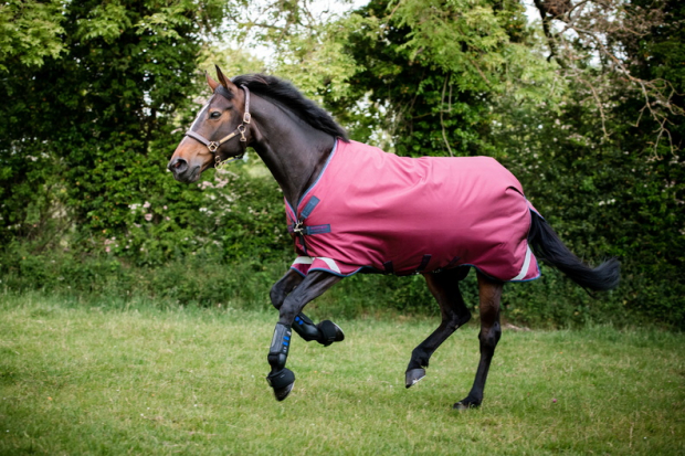 Horseware Rambo Original Turnout lite mit Beinausschnitt burgundy EINZELSTÜCK 160 cm
