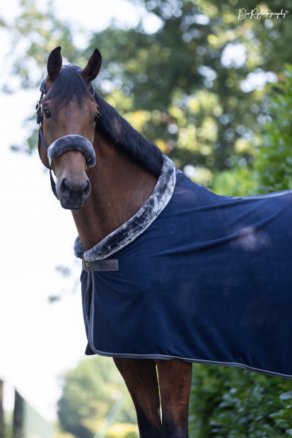 BUCAS Show-Line Fleece Fleece Abschwitzdecke navy