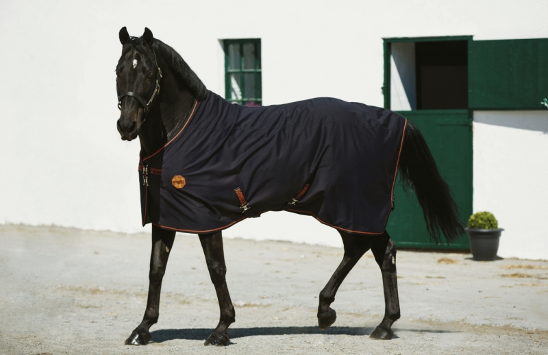 Horseware Rambo Ionic Fleece Abschwitzdecke Black Orange