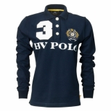 HV Polo Langarm-Poloshirt Alma Navy