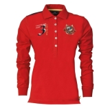 HV Polo Langarm-Poloshirt Blanca Red