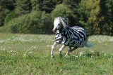 Abverkauf!!! Bucas Buzz OFF Fliegendecke Full Neck Zebra Pony