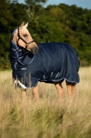Horseware Amigo Bravo 12 Plus lite mit Halsteil navy *NEU* 3 Bauchgurte