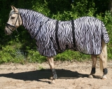 Hafer24 - Fliegendecke Weidedecke Milo mit Halsteil zebra