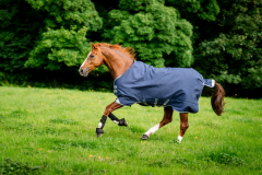 Horseware RHINO  Original 0g lite Regendecke Navy/Titanium Grey