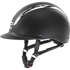 Uvex Reithelm Dressur Sicherheitshelm SUXXEED chrome black mat