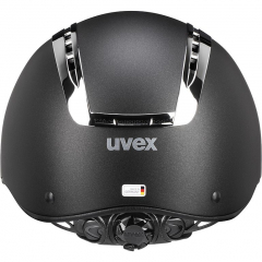 Uvex Reithelm Dressur Sicherheitshelm SUXXEED chrome black mat
