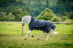 Horseware Rambo WUG lite Navy/Hunter Green & Silver