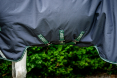 Horseware Rambo WUG medium Navy/Hunter Green & Silver