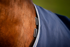 Horseware RHINO  Original 250g VL Medium Regendecke Navy/Titanium Grey
